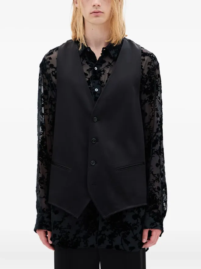 Ann Demeulemeester Ann Demeulemeester ボタン留めウエストコートの商品画像