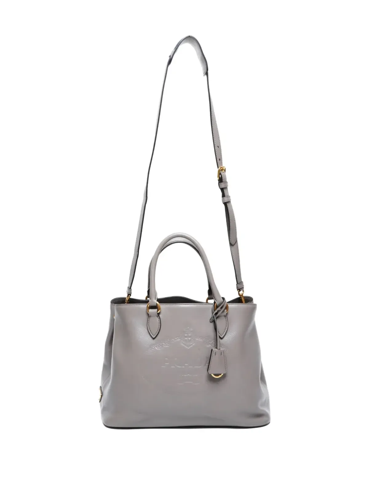 Prada Pre-Owned ロゴエンボス トートバッグ - 画像5