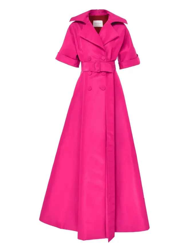 Carolina Herrera Carolina Herrera ショートスリーブ ベルト付き マキシドレスの商品画像