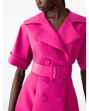 Carolina Herrera ショートスリーブ ベルト付き マキシドレス - サムネイル4