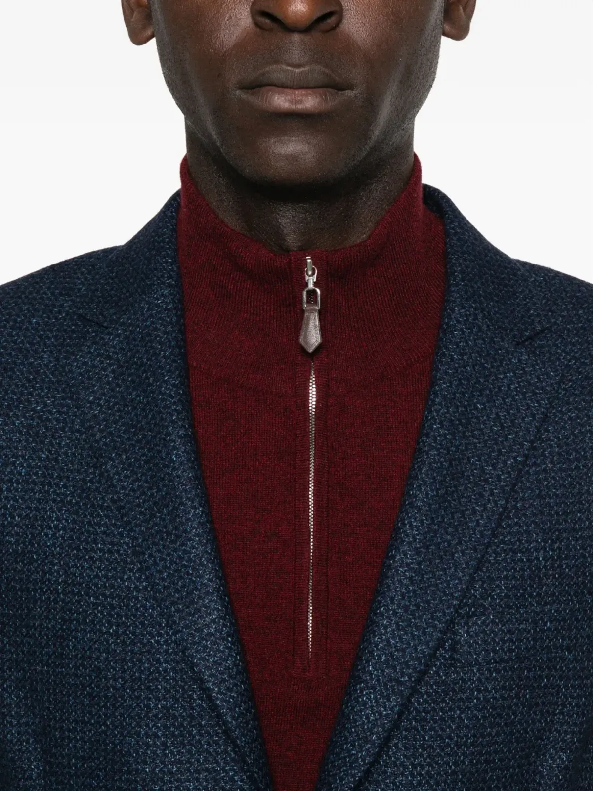 Zegna テクスチャードブレザー - ブルー - 画像5
