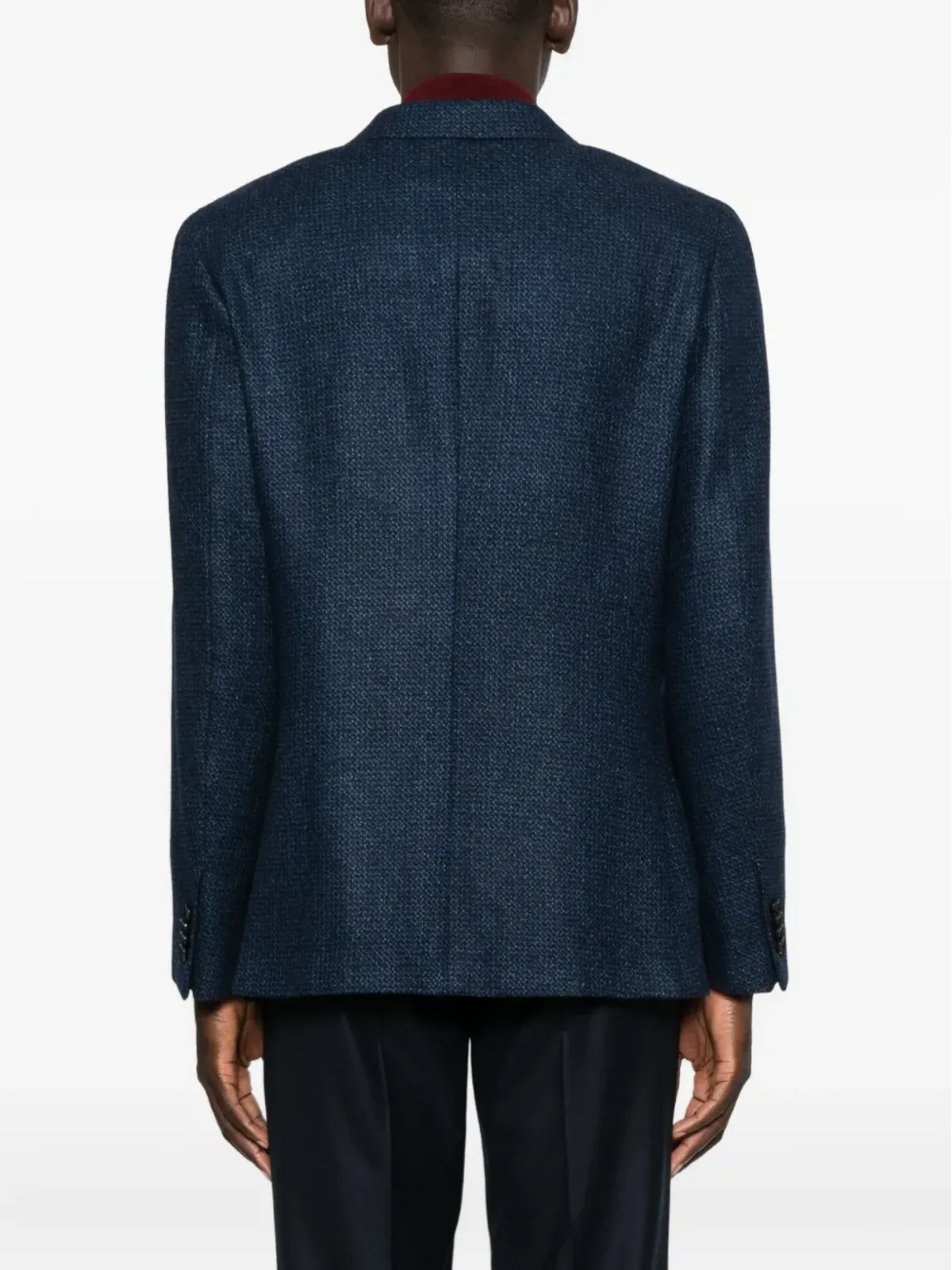 Zegna テクスチャードブレザー - ブルー - 画像4