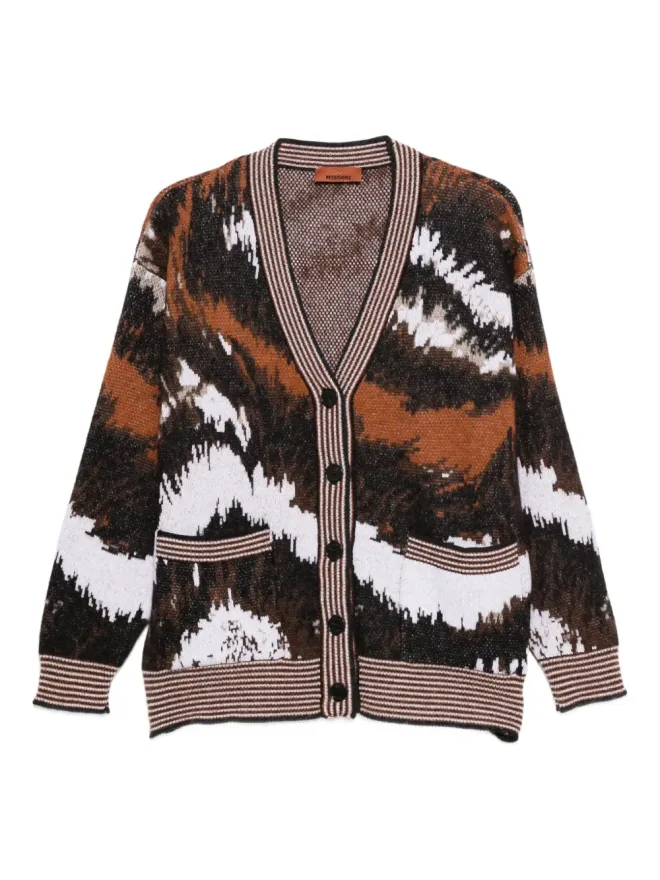 Missoni Missoni アブストラクトプリント ボタン留めカーディガンの商品画像
