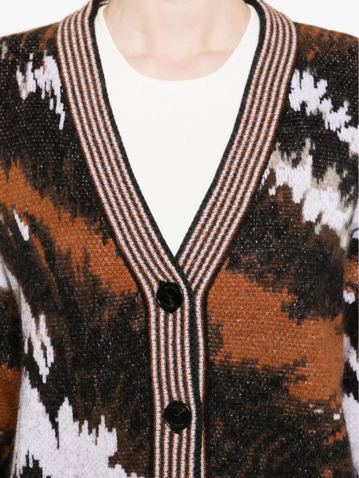 Missoni アブストラクトプリント ボタン留めカーディガン - 画像5