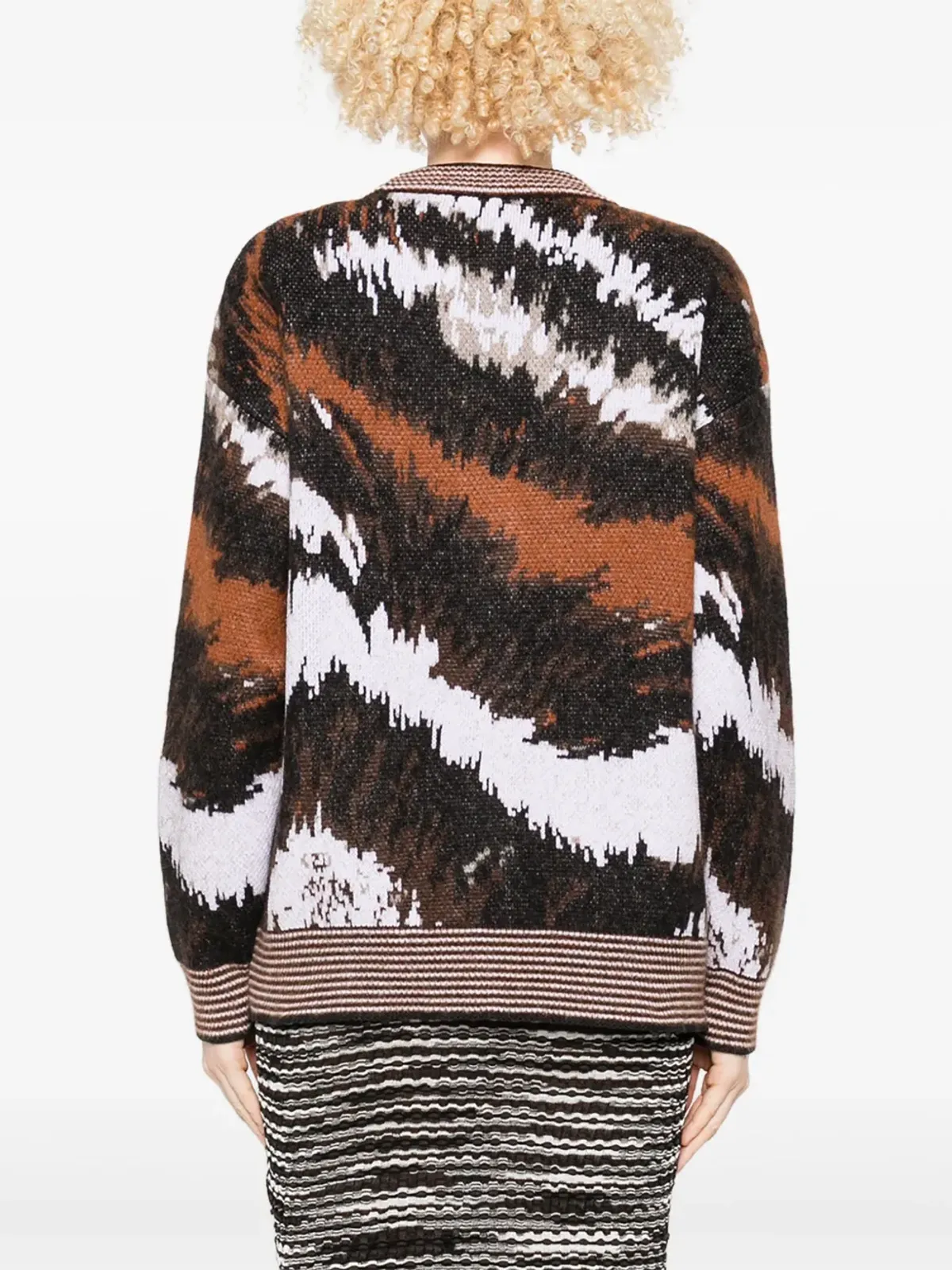 Missoni アブストラクトプリント ボタン留めカーディガン - 画像4