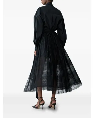 Carolina Herrera レースパネルドプリーツスカート - サムネイル3