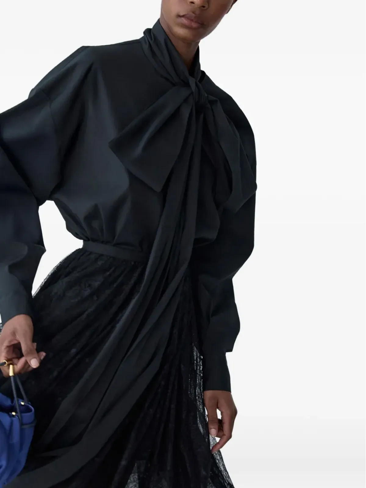 Carolina Herrera レースパネルドプリーツスカート - 画像4