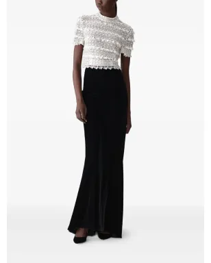 Carolina Herrera クリスタル装飾の半袖トップス - サムネイル2
