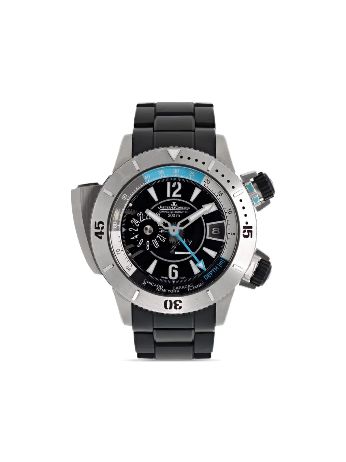 Jaeger-LeCoultre マスター コンプレッサー ダイビング プロ ジオグラフィック ブラック - 画像1