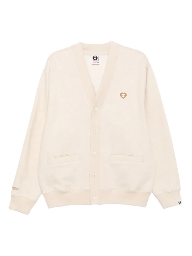 AAPE BY *A BATHING APE® AAPE BY *A BATHING APE® ロゴアップリケ付きボタンアップスウェットシャツの商品画像