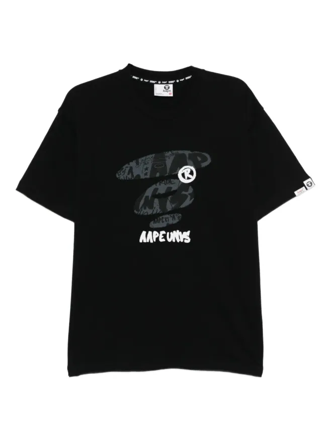 AAPE BY *A BATHING APE® AAPE BY *A BATHING APE® 半袖Tシャツ ブラックの商品画像