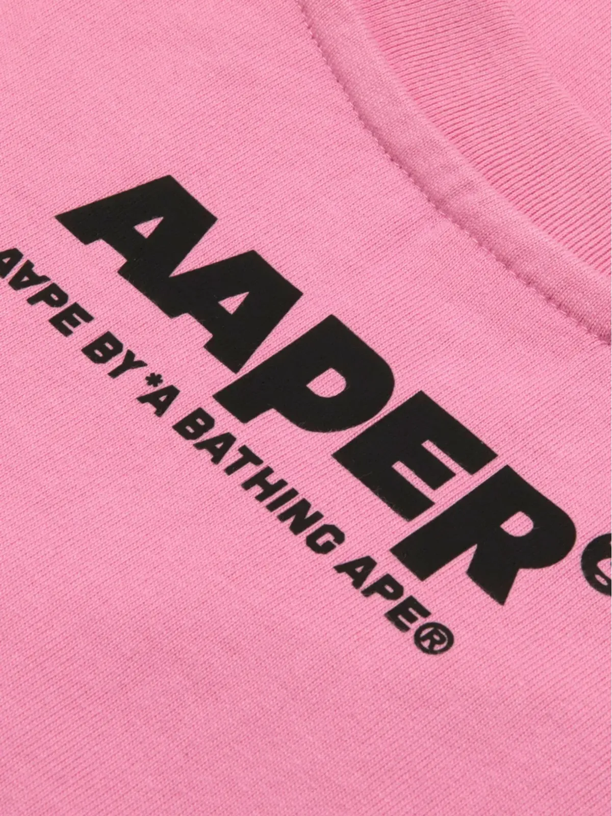 AAPE BY *A BATHING APE® Bravo monkey-embellished Tシャツ - ピンク - 画像5