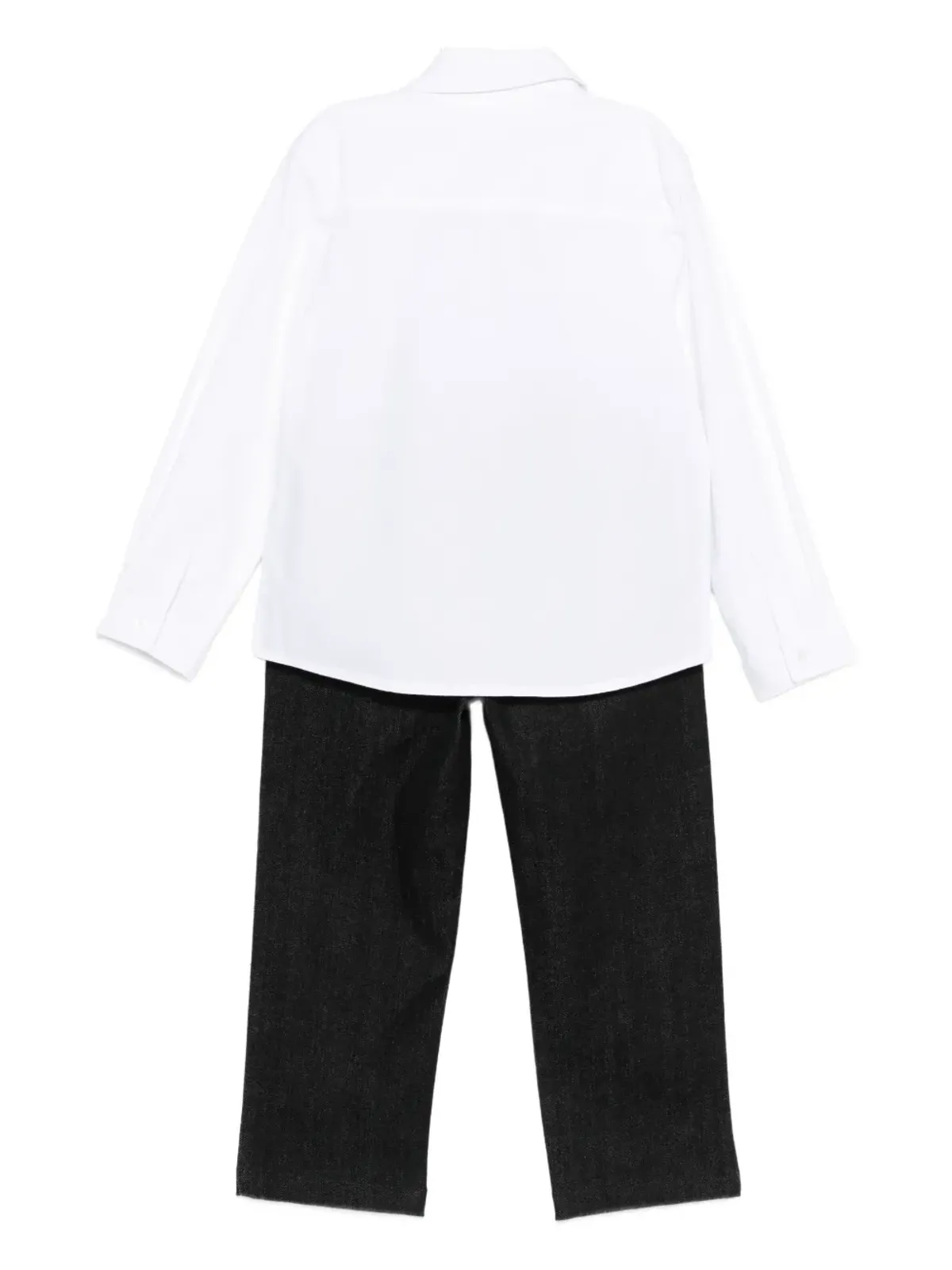 Karl Lagerfeld Kids ロゴプリント デニム トラウザー セット - 画像2
