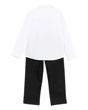Karl Lagerfeld Kids ロゴプリント デニム トラウザー セット - サムネイル2