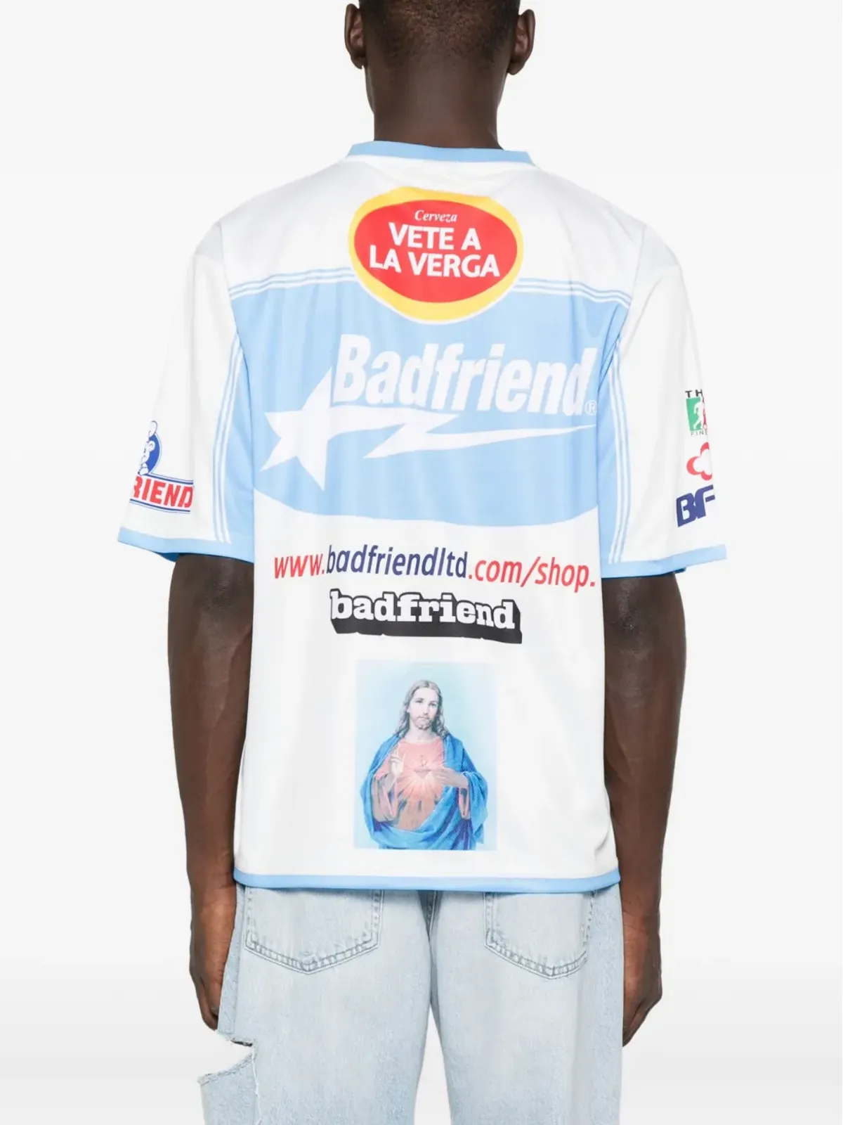 BADFRIEND グラフィックプリントパネルTシャツ - 画像3