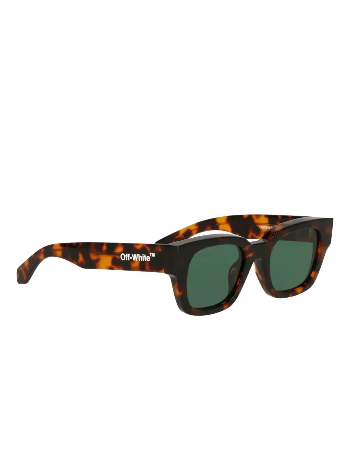 Off-White Eyewear べっ甲柄丸型フレーム サングラス - 画像2