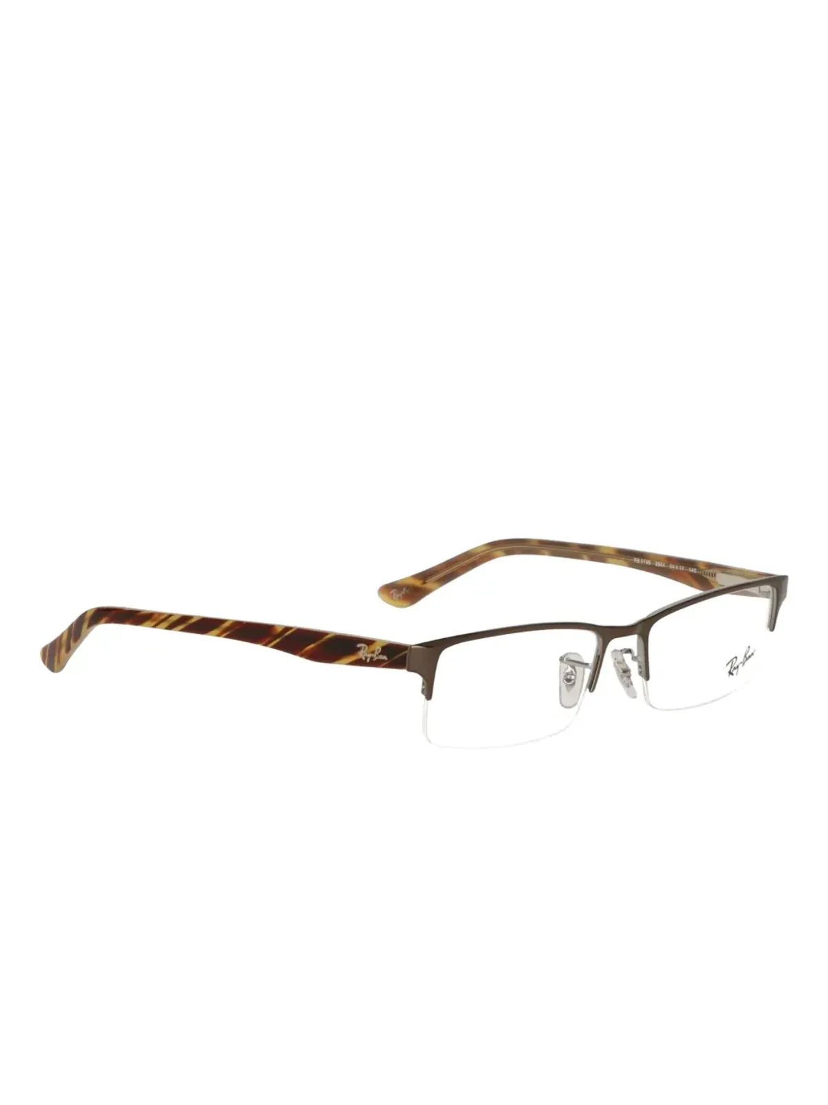 Ray-Ban 半リム長方形メガネ - 画像2