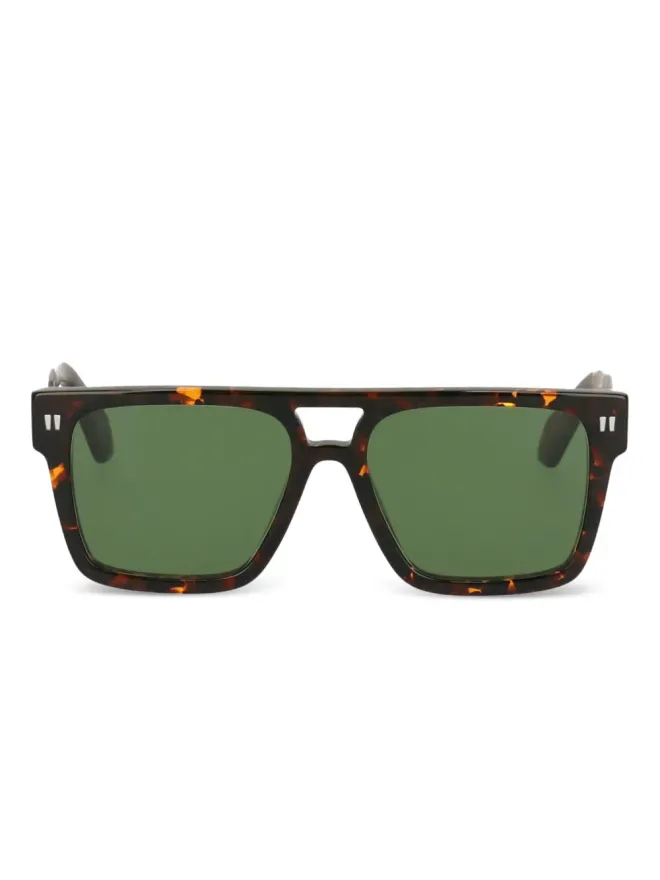 Off-White Eyewear Off-White Eyewear べっこう柄スクエアサングラスの商品画像
