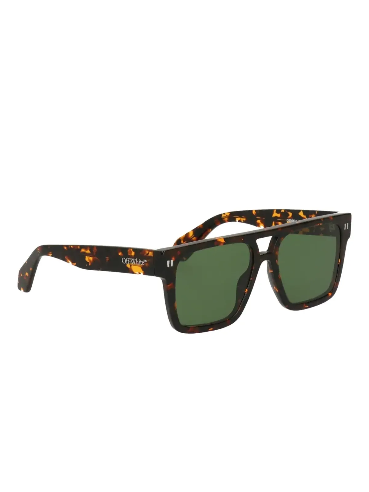 Off-White Eyewear べっこう柄スクエアサングラス - 画像2