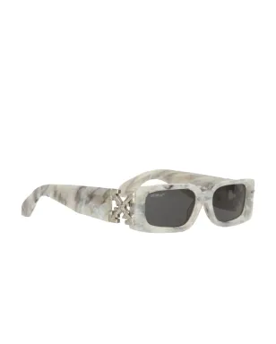 Off-White Eyewear マーブル柄アロー ロゴ サングラス - サムネイル2
