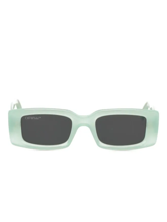 Off-White Eyewear Off-White Eyewear 矩形フレーム サングラス（グリーン）の商品画像