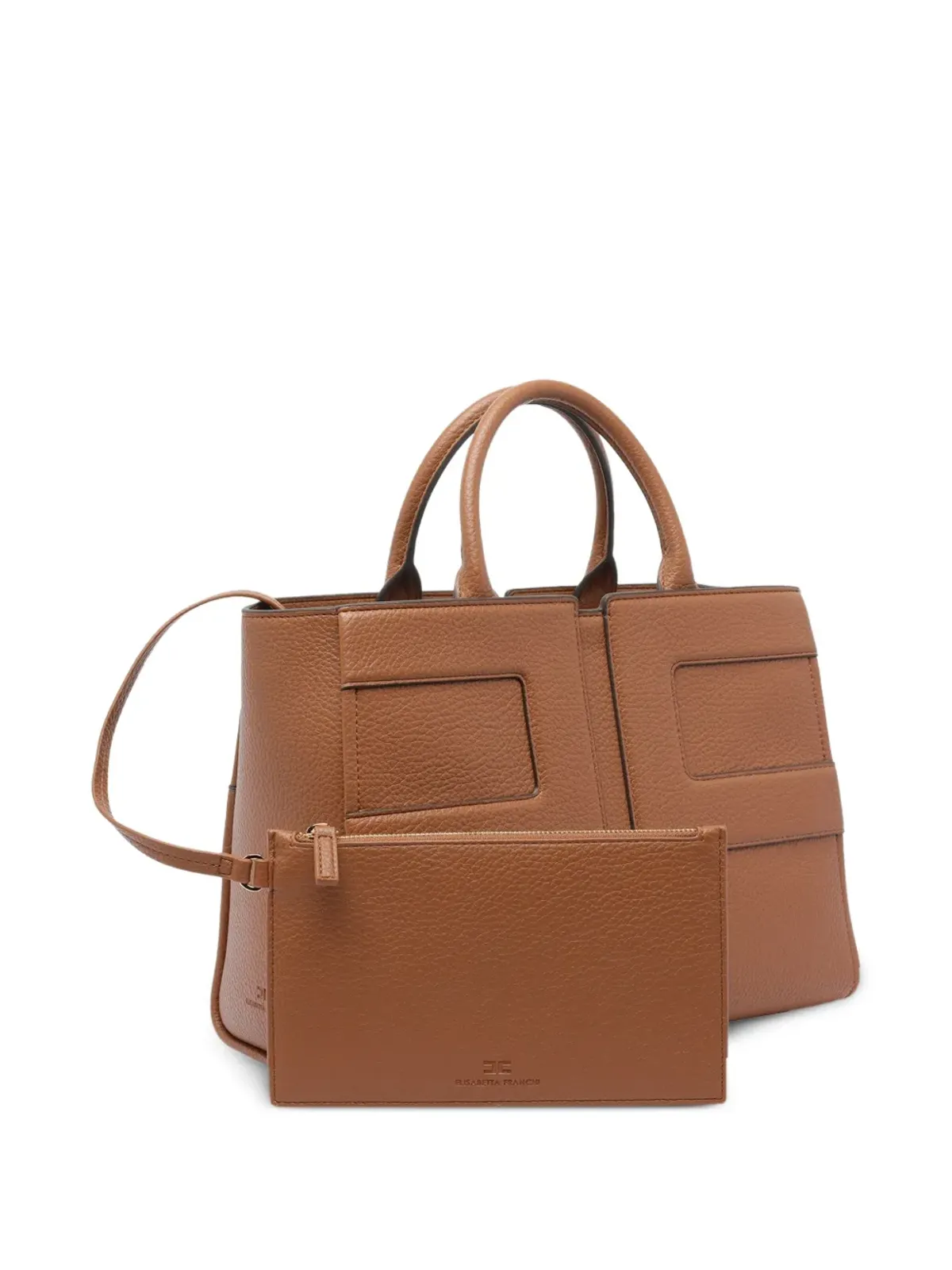 Elisabetta Franchi ロゴディテール ハンドバッグ - 画像4