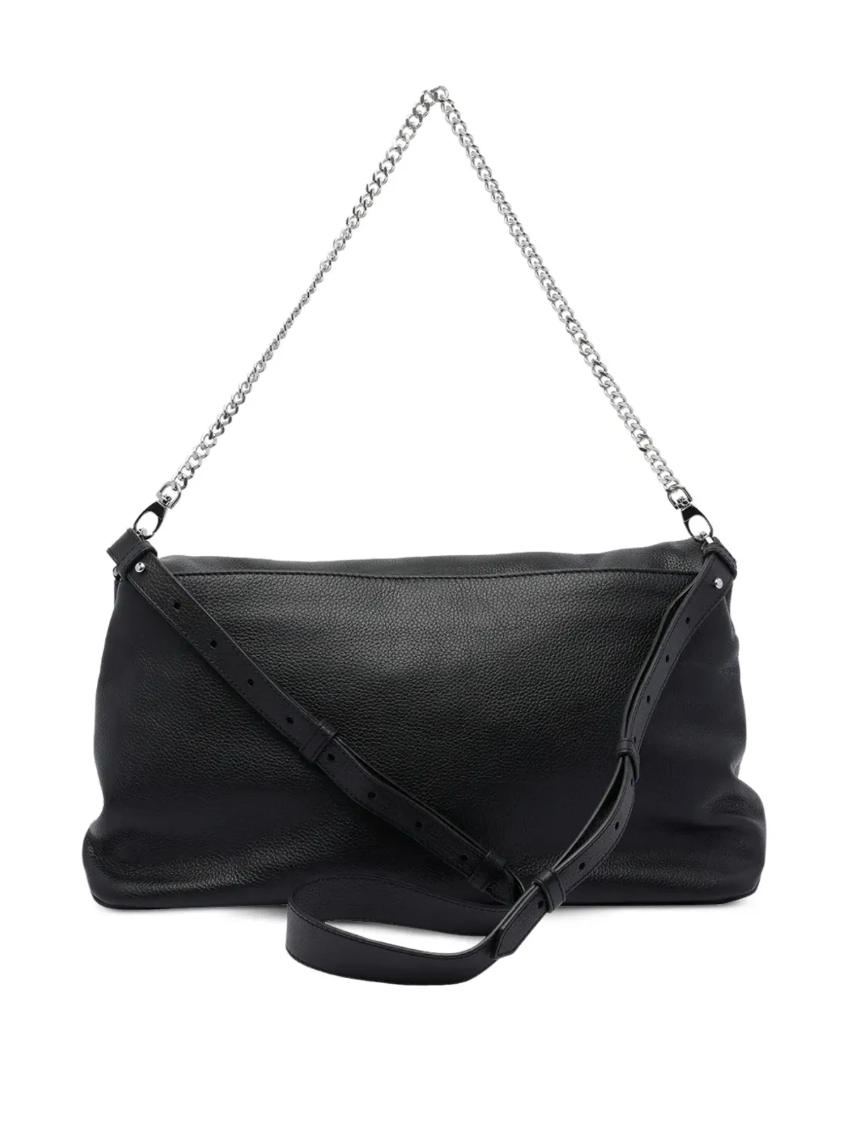 Zadig&Voltaire チェーンストラップ付きレザーショルダーバッグ - ブラック - 画像2