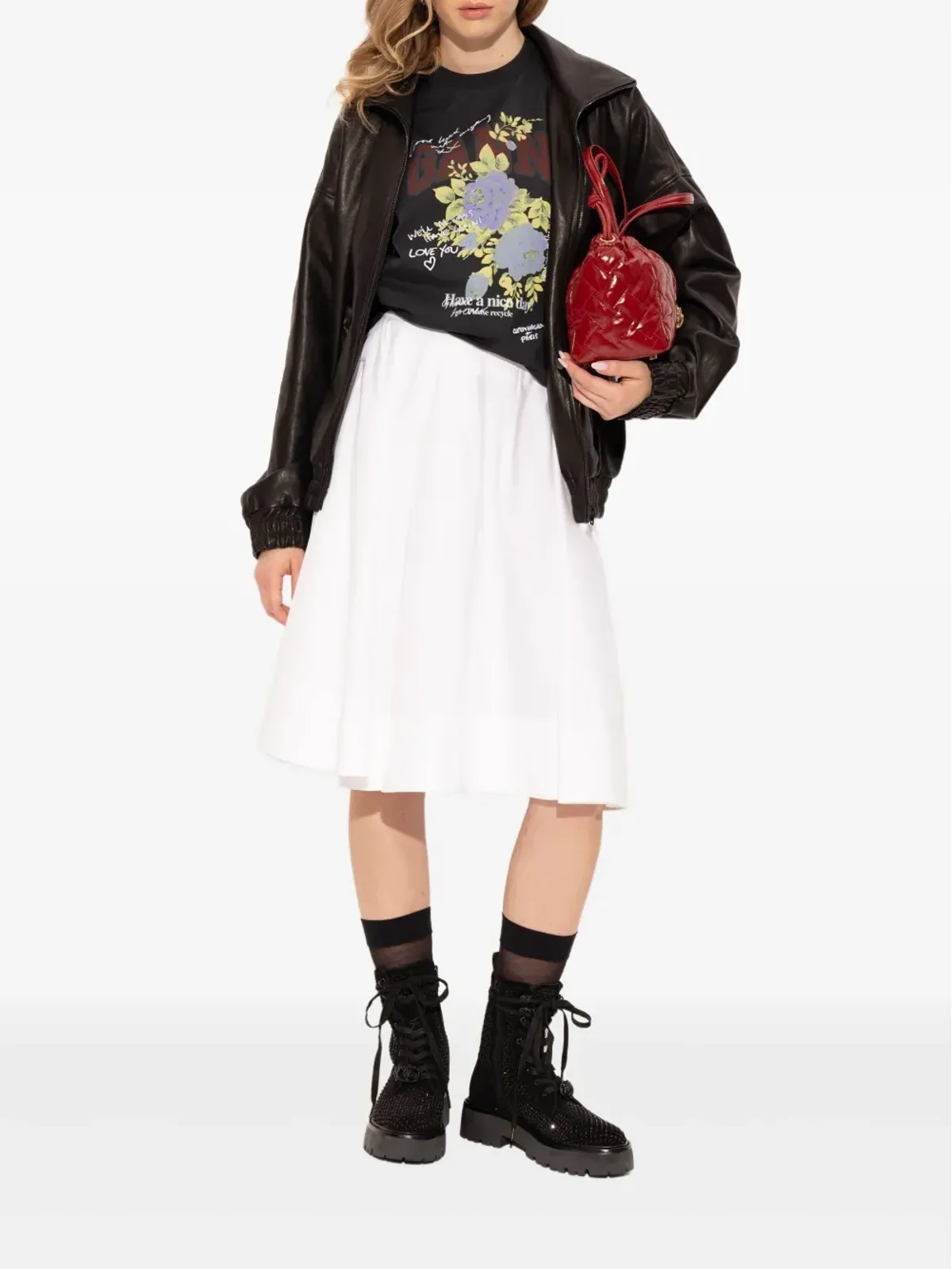 Kurt Geiger London 装飾付き レースアップ ブーツ - ブラック - 画像5