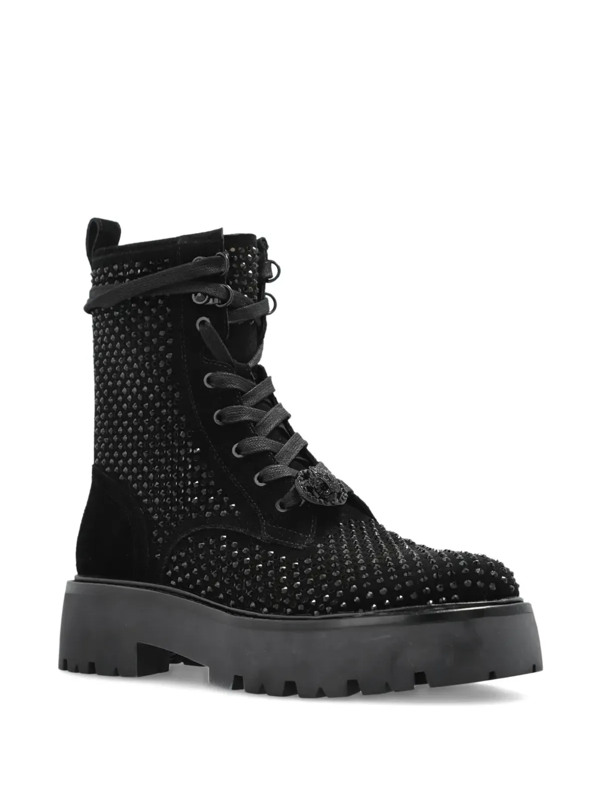 Kurt Geiger London 装飾付き レースアップ ブーツ - ブラック - 画像2