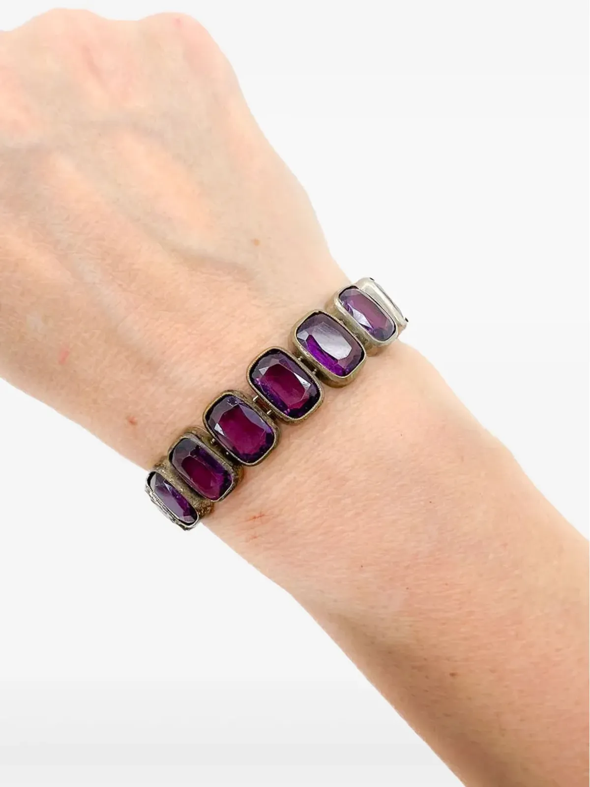 Jennifer Gibson Jewellery 1900s アメジスト・リヴィエール風 ブレスレット - Silver - 画像2