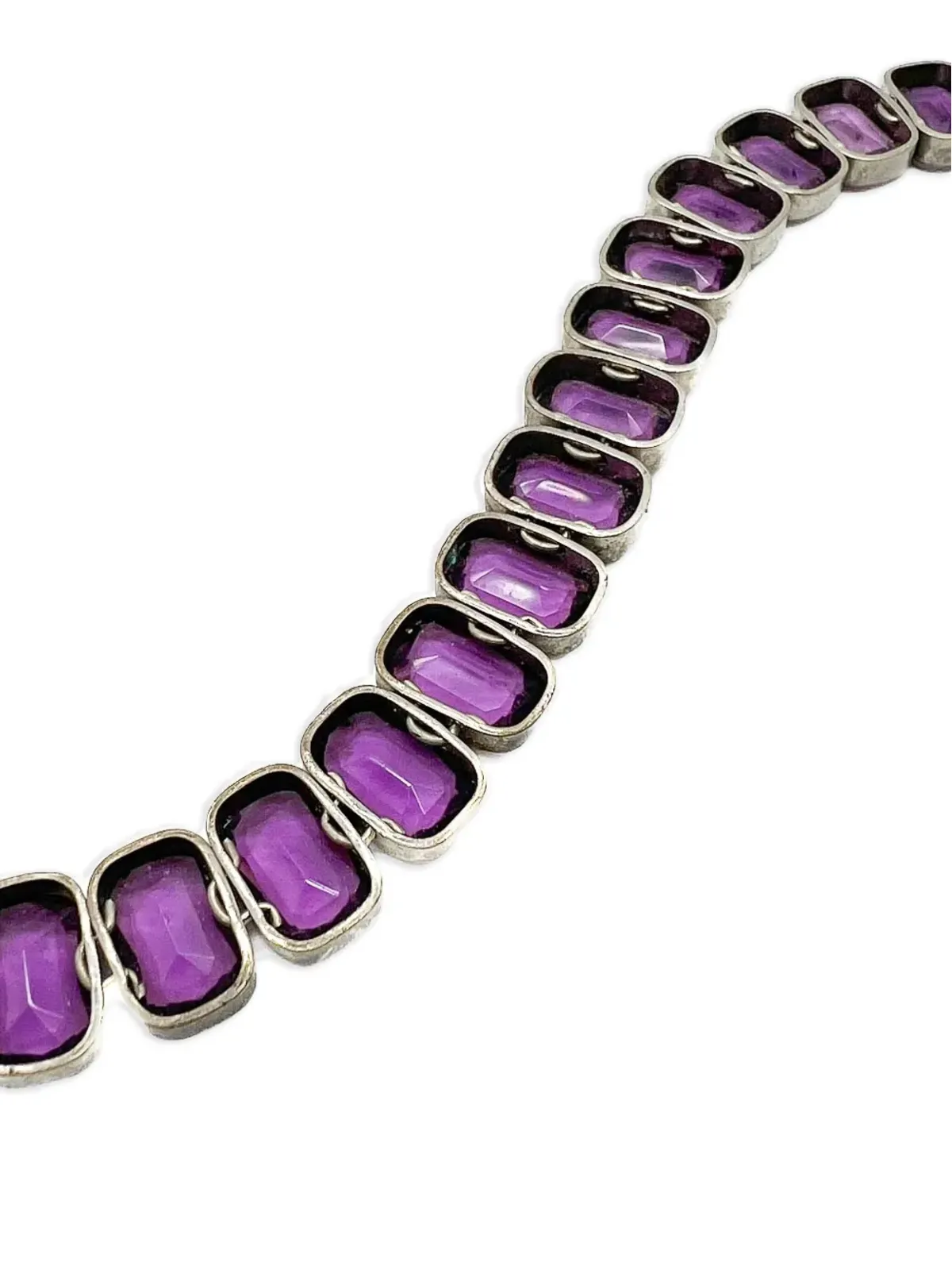 Jennifer Gibson Jewellery 1900s アメジスト・リヴィエール風 ブレスレット - Silver - 画像4