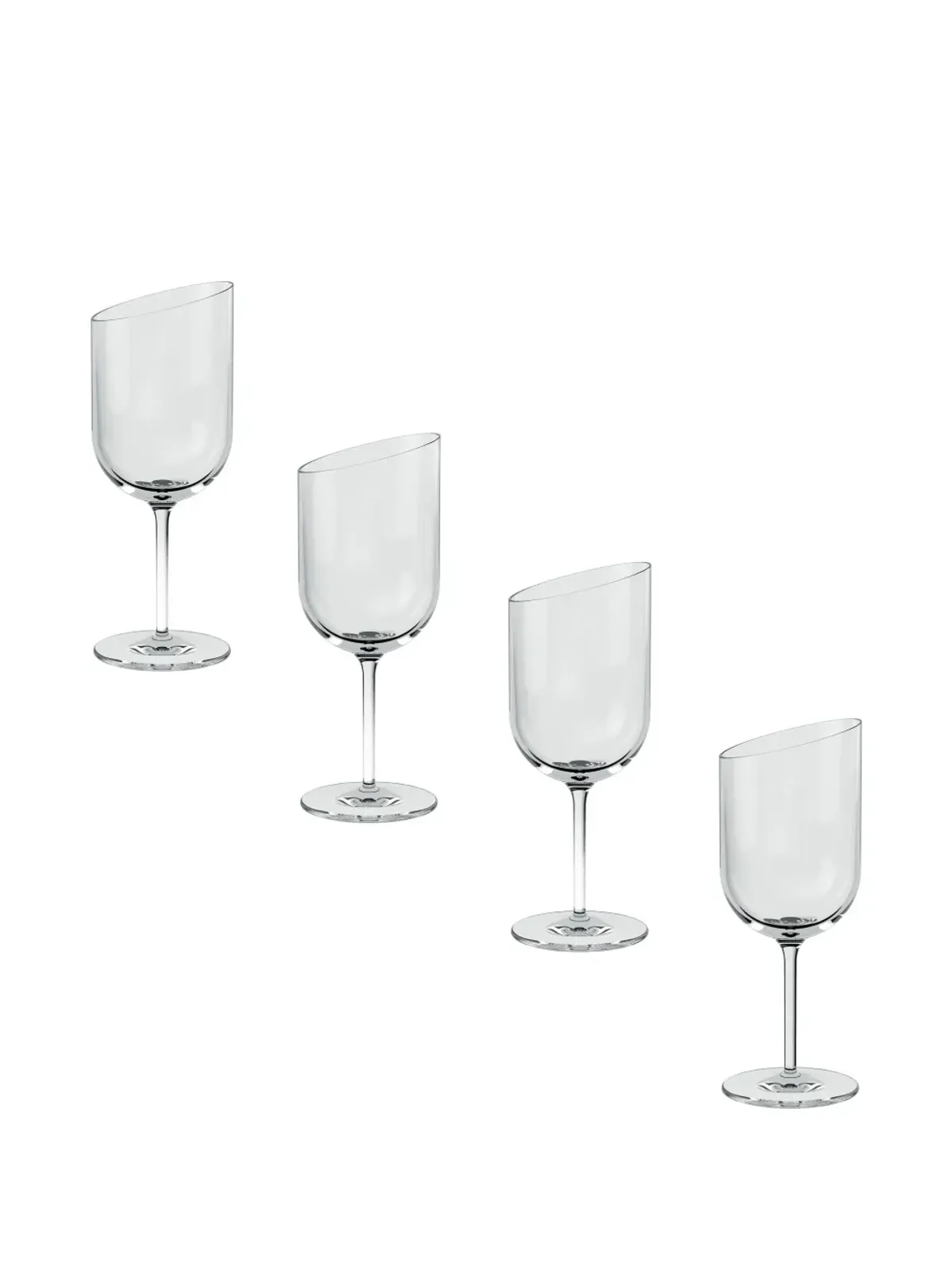 Villeroy & Boch angled-rim wine glass (set of four) - White - 画像2