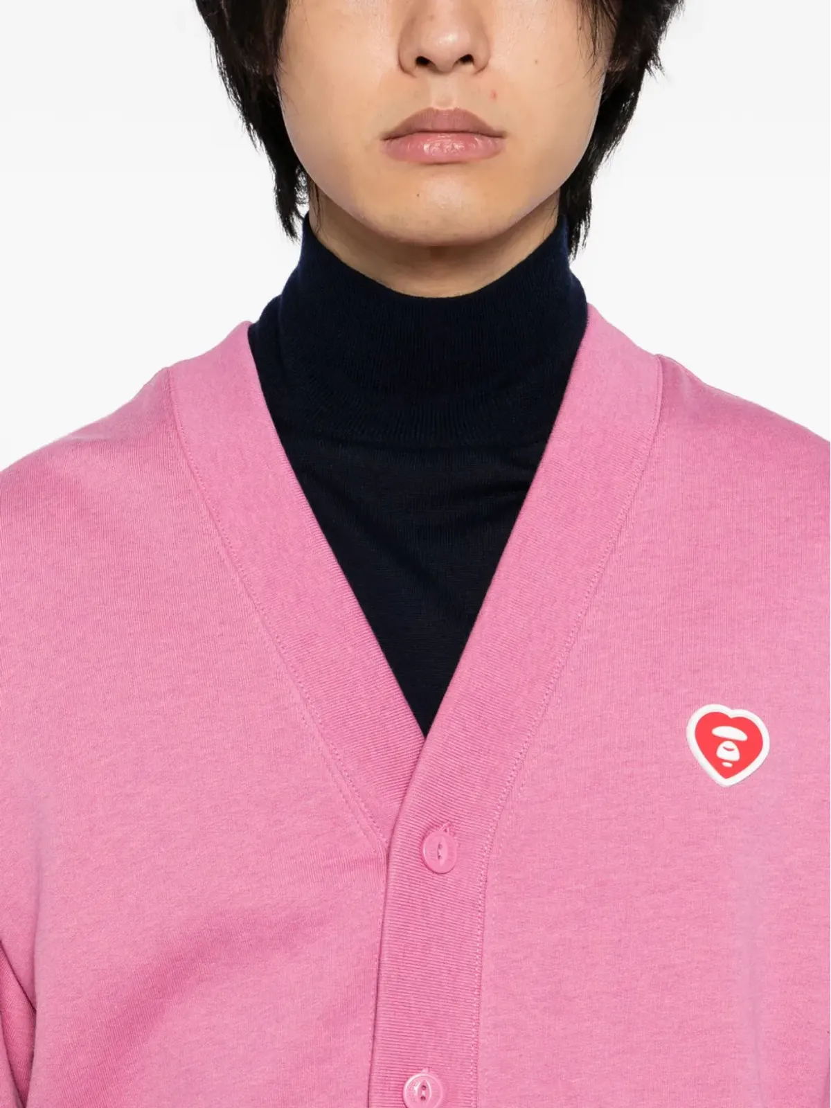 AAPE BY *A BATHING APE® ボタンアップカーディガン - ピンク - 画像5