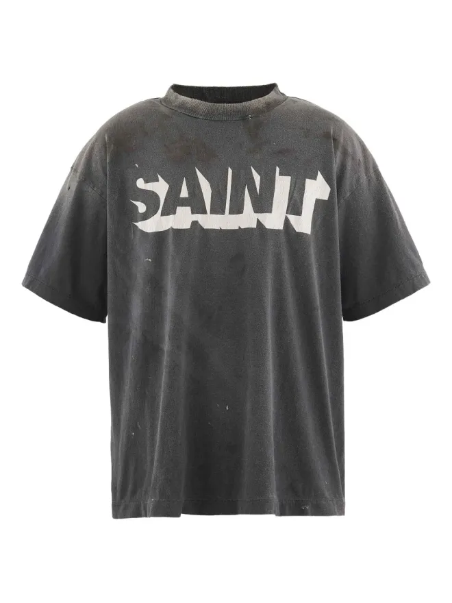 SAINT MXXXXXX SAINT MXXXXXX Saint グラフィックプリントTシャツ（ブラック）の商品画像