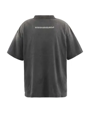 SAINT MXXXXXX Saint グラフィックプリントTシャツ（ブラック） - サムネイル2