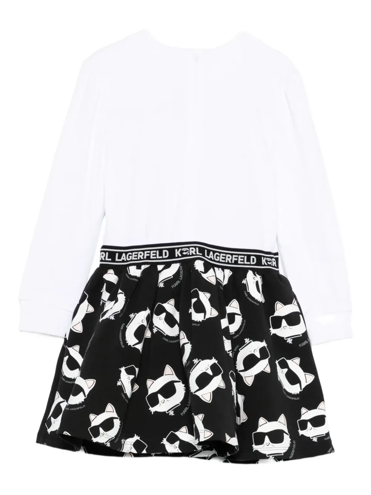 Karl Lagerfeld Kids Ikon Choupetteパッチ付きミニドレス - 画像2