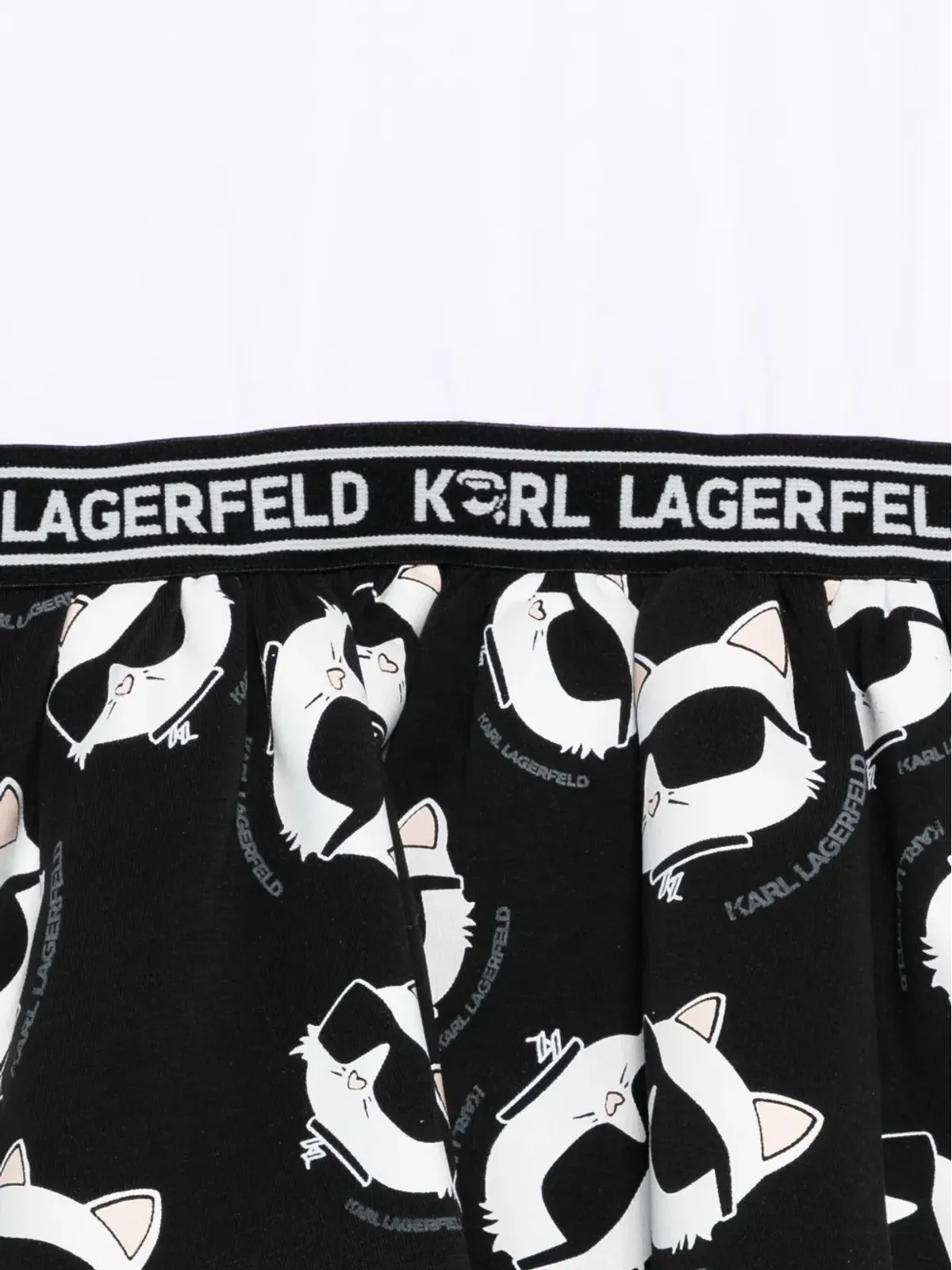 Karl Lagerfeld Kids Ikon Choupetteパッチ付きミニドレス - 画像3