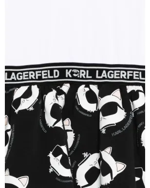 Karl Lagerfeld Kids Ikon Choupetteパッチ付きミニドレス - サムネイル3