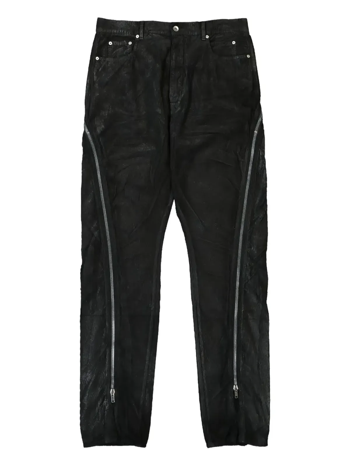 Rick Owens DRKSHDW Hollywood Boan Banana zip-detail ジーンズ - 画像1