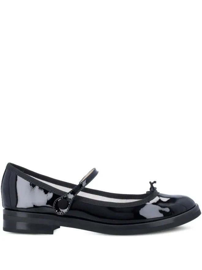 Repetto Repetto パテントレザーのリボン付き バレエフラットシューズの商品画像