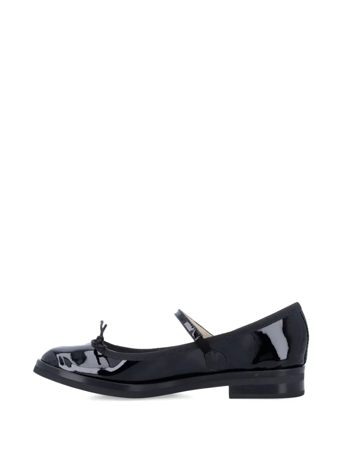 Repetto パテントレザーのリボン付き バレエフラットシューズ - 画像3