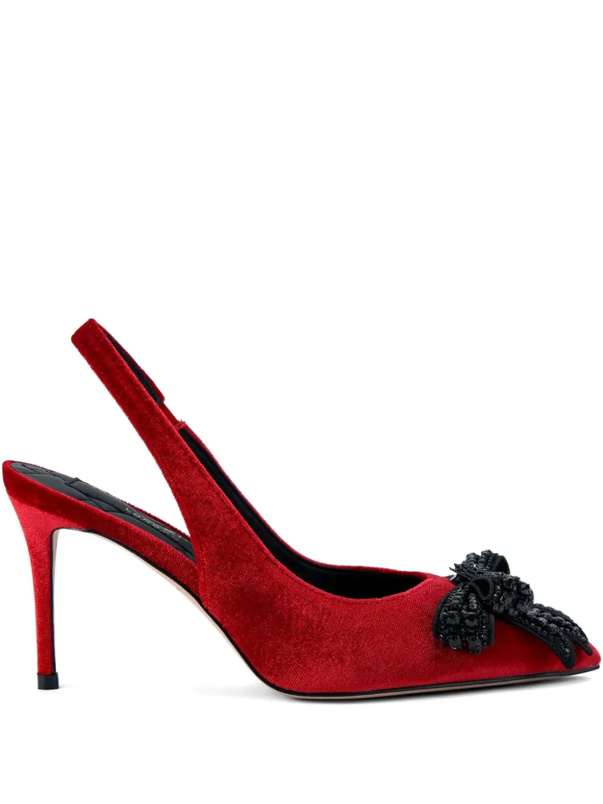 Kurt Geiger London クリスタル装飾リボン スリングバック バレエフラット - 画像1