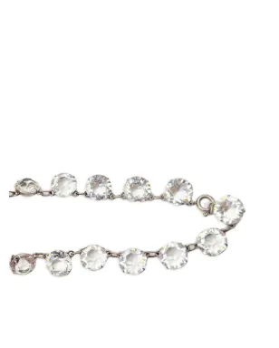 Jennifer Gibson Jewellery 1920s クッションカットクリスタルのリヴィエールネックレス - Silver - サムネイル5