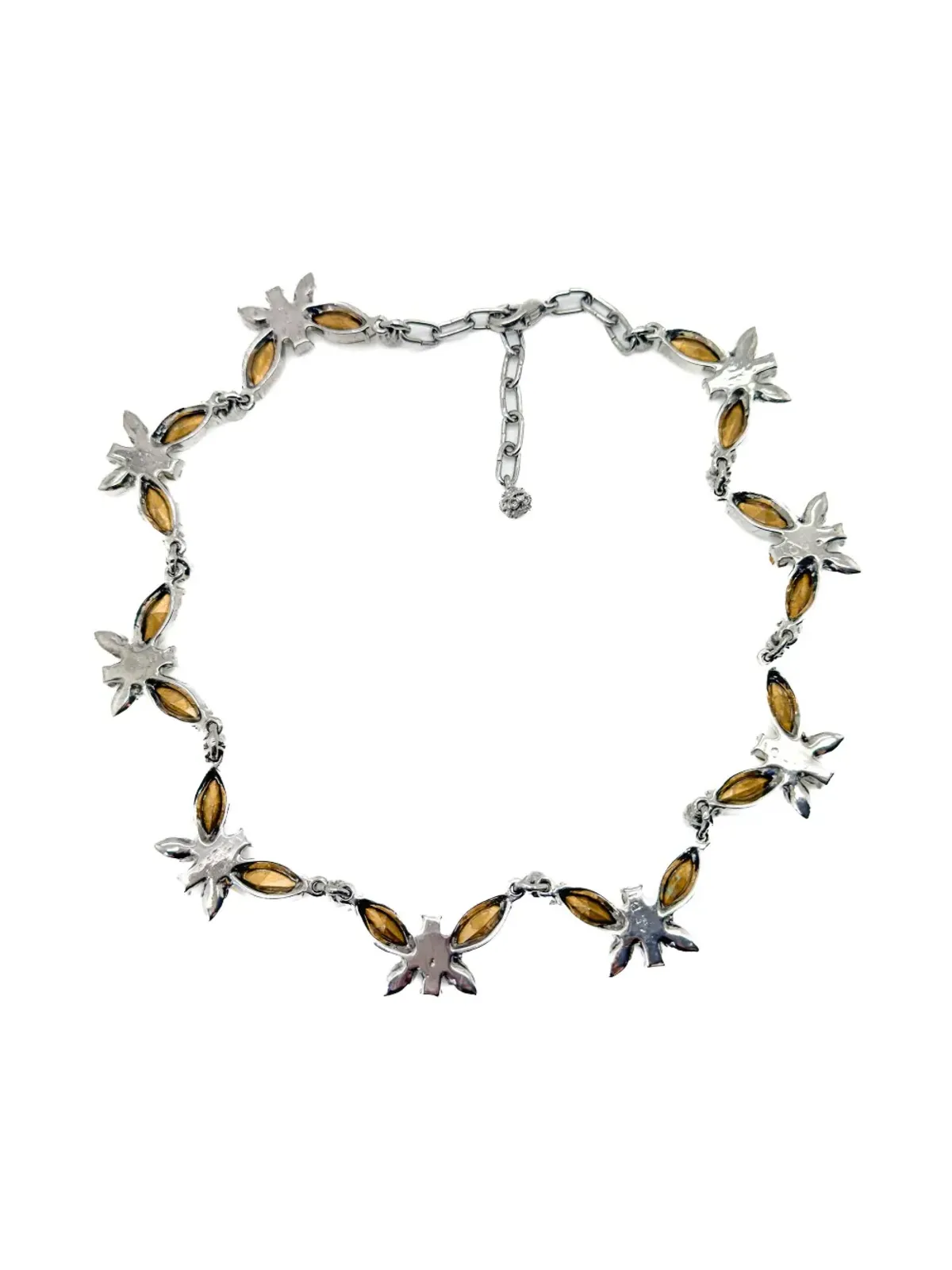 Jennifer Gibson Jewellery サルディ 1980年代 クリスタル蝶ネックレス - 画像2