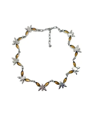 Jennifer Gibson Jewellery サルディ 1980年代 クリスタル蝶ネックレス - サムネイル2