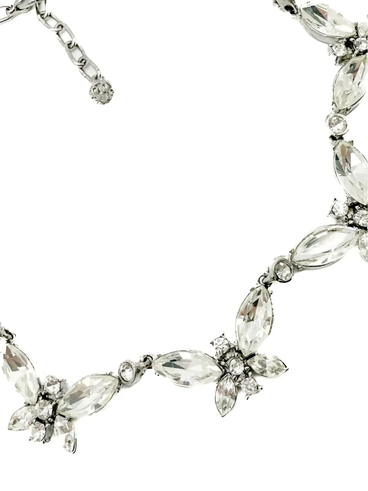 Jennifer Gibson Jewellery サルディ 1980年代 クリスタル蝶ネックレス - 画像4