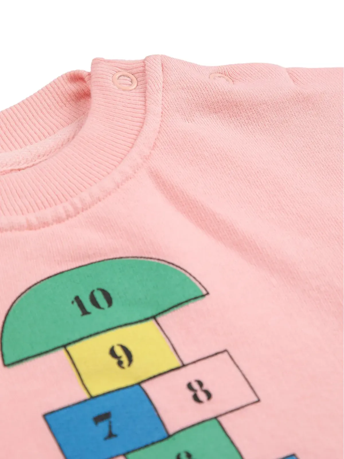 Bobo Choses ホップスコッチプリントスウェットシャツ ピンク - 画像3