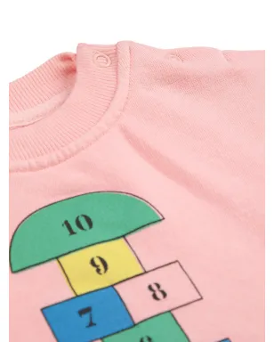 Bobo Choses ホップスコッチプリントスウェットシャツ ピンク - サムネイル3