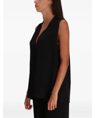 Armani Exchange Vネック ノースリーブトップ - サムネイル3