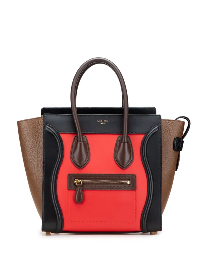 Celine Pre-Owned Celine Pre-Owned マイクロ トリカラー レザー ラゲージ トート バッグの商品画像